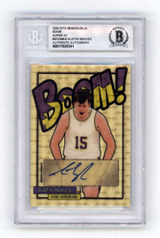 Austin Reaves 2024 Hits Memorabilia BOOM Super #1/1 Signed BGS BAS Auto Lakers0