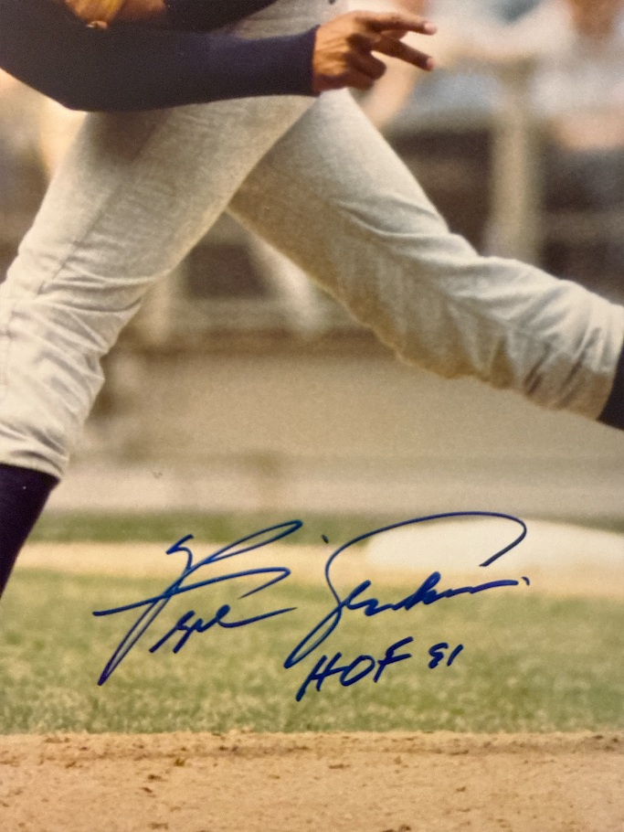 Fergie Jenkins Signed Cubs 16x20 Photo File w/ HOF 91 Beckett Witness BAS COA1
