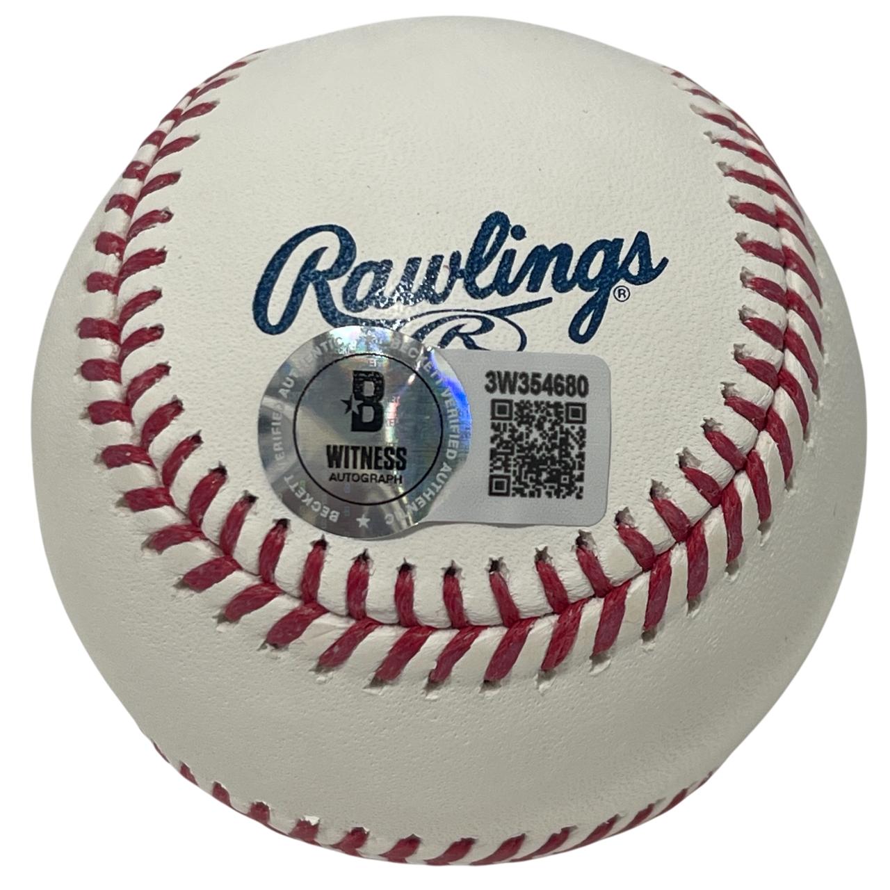 Rollie Fingers Signed Hall of Fame Logo ROMLB Baseball w/ HOF 92 Beckett BAS COA1