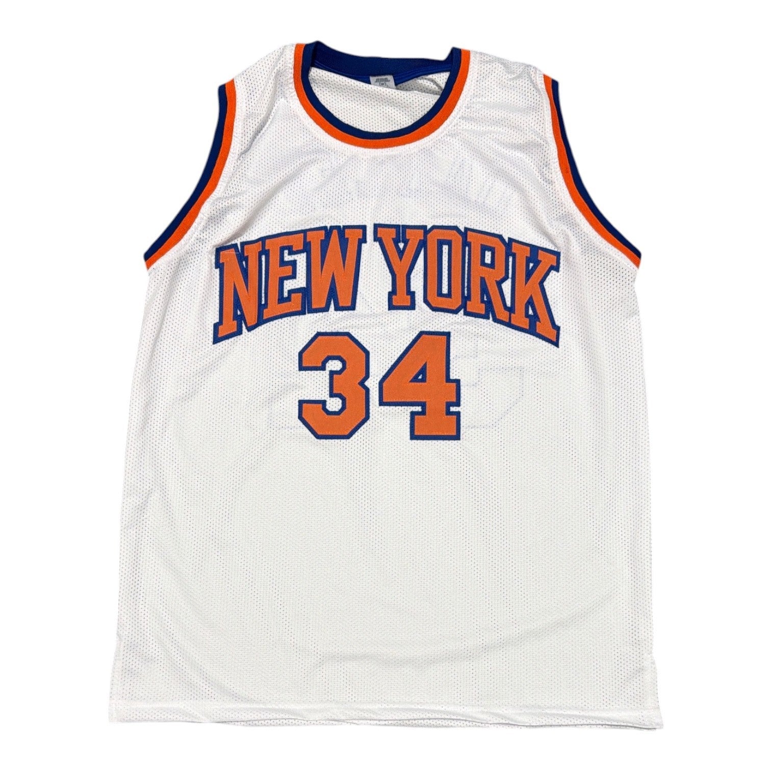 Charles Oakley Signed Autographed New York Knicks Custom Jersey JSA Witness COA2
