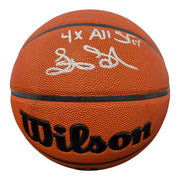 Latrell Sprewell Signed Wilson NBA Basketball w/ 4x All Star JSA Witness COA0