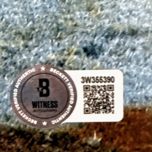 David Tyree & Rodney Harrison Dual Signed 11x14 Photo Beckett Witness BAS COA2