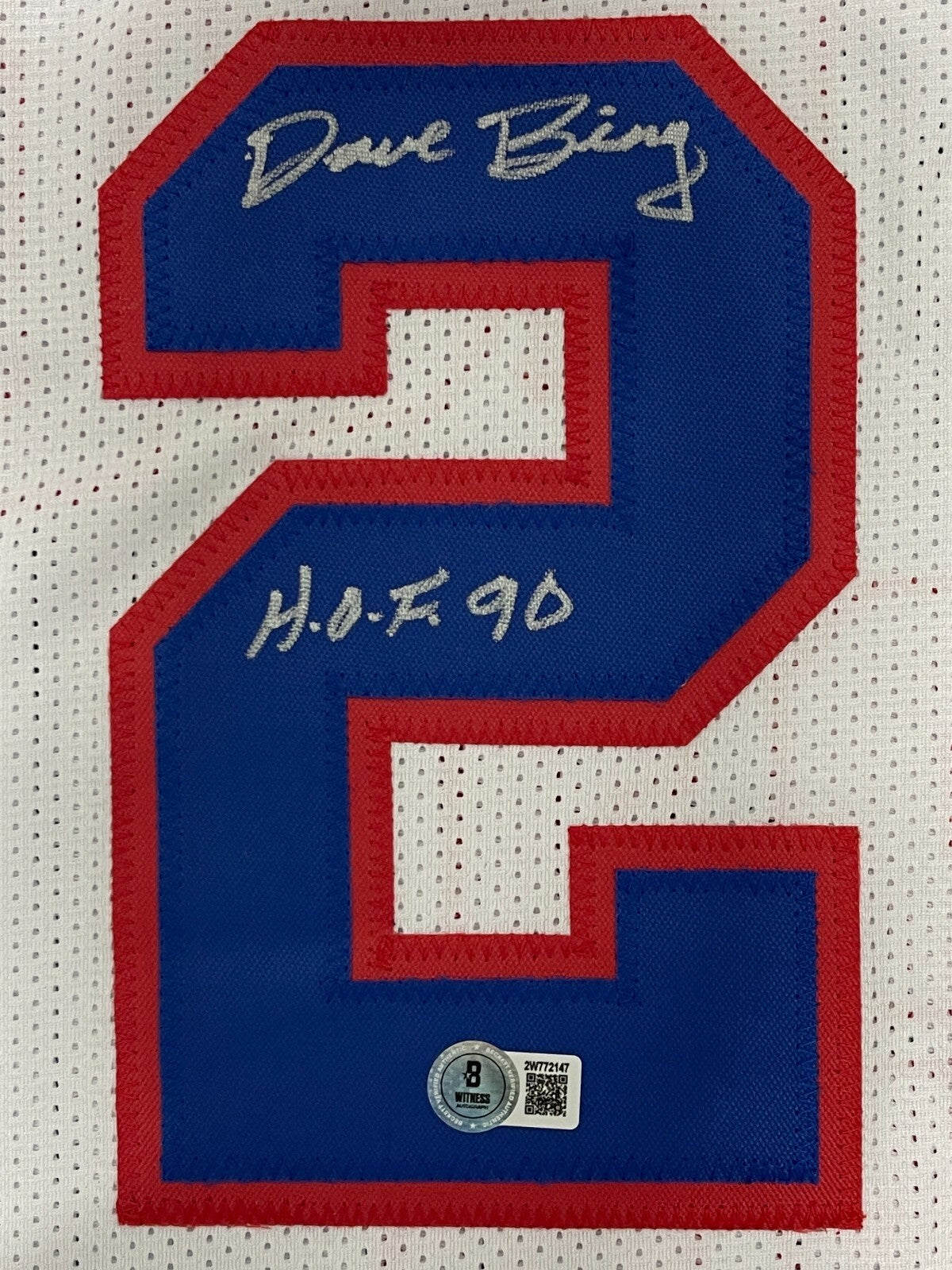 Dave Bing Signed Detroit Pistons Custom Jersey w/ HOF 90 Beckett Witness BAS COA1