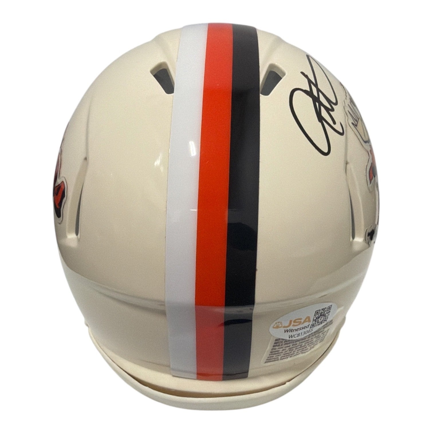 Eric Metcalf Signed Cleveland Browns Retro Mini Helmet JSA Witness COA2