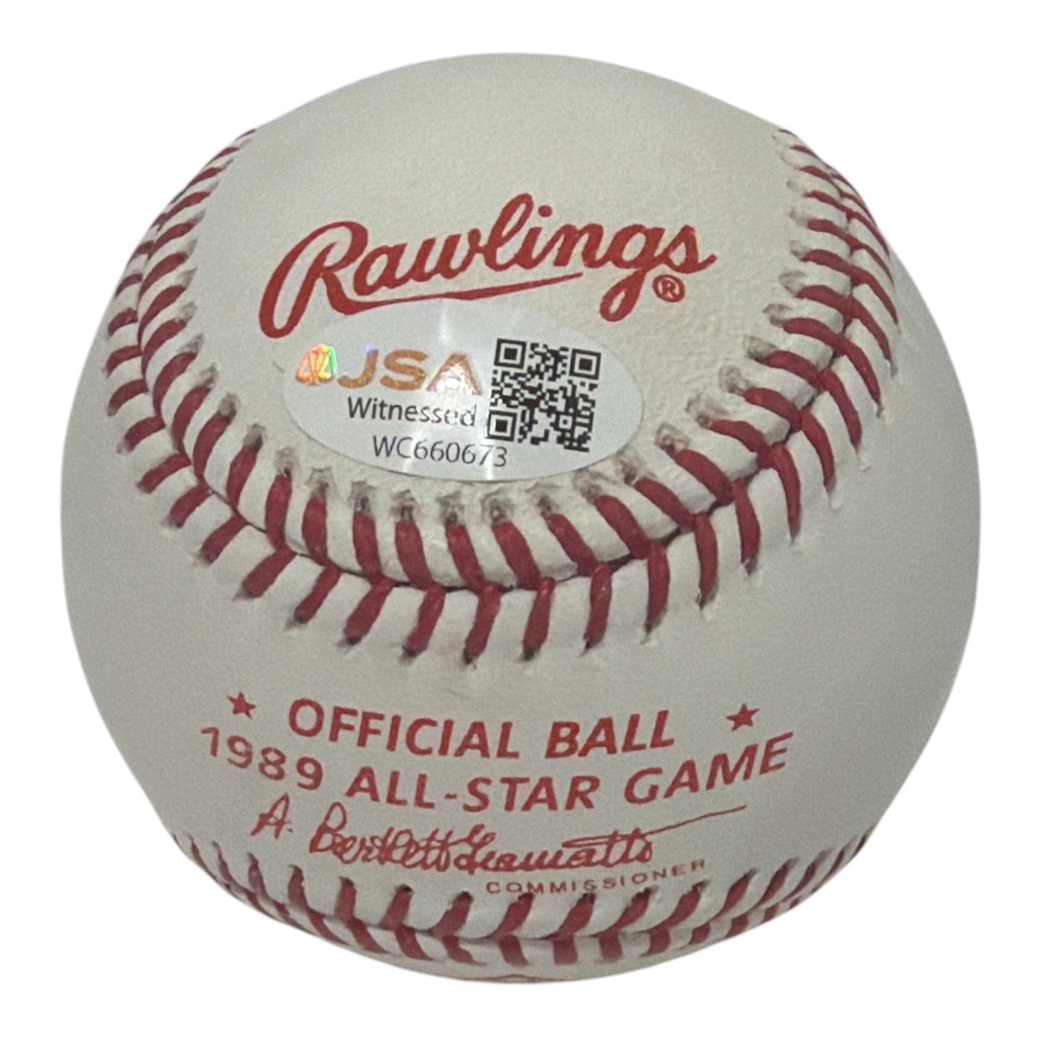 Bo Jackson Signed Autographed 1989 All Star Game Baseball JSA Witness COA Royals1