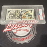 Floyd Mayweather Jr Signed $100 Bill US Currency x4 Inscriptions PSA 10 Auto K0