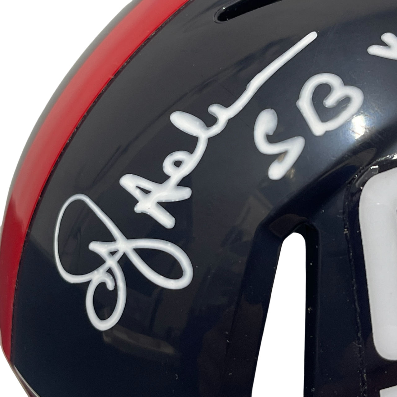 Ottis Anderson Signed Giants TB Mini Helmet w/ SB XXV MVP Beckett Wit BAS COA1