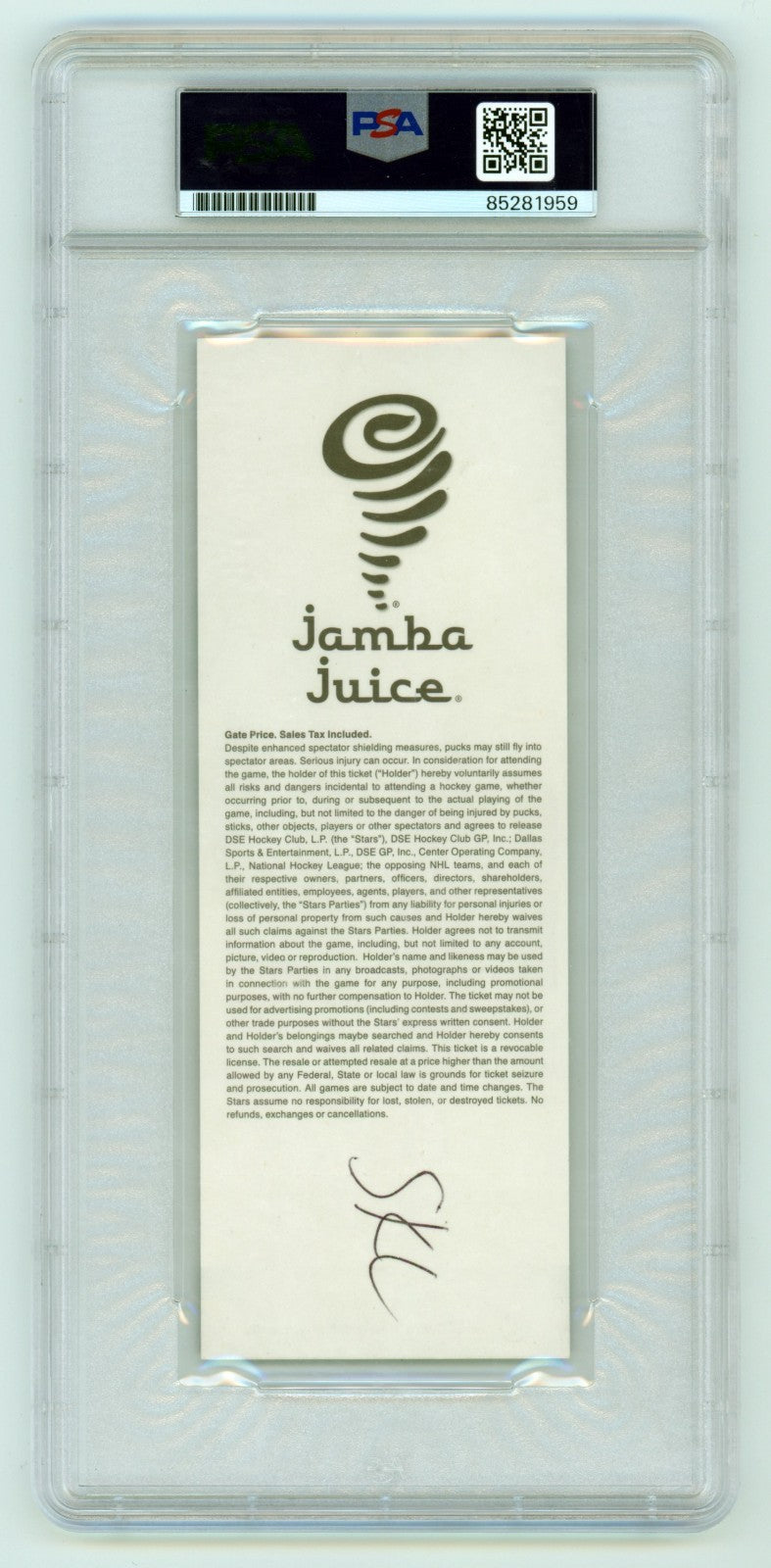 Miro Heiskanen Signed NHL Debut Game Ticket 10/4/18 w/ Insc. PSA Auth Auto Stars1