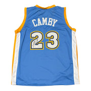 Marcus Camby Signed Autographed Denver Nuggets Custom Jersey JSA Witness COA0