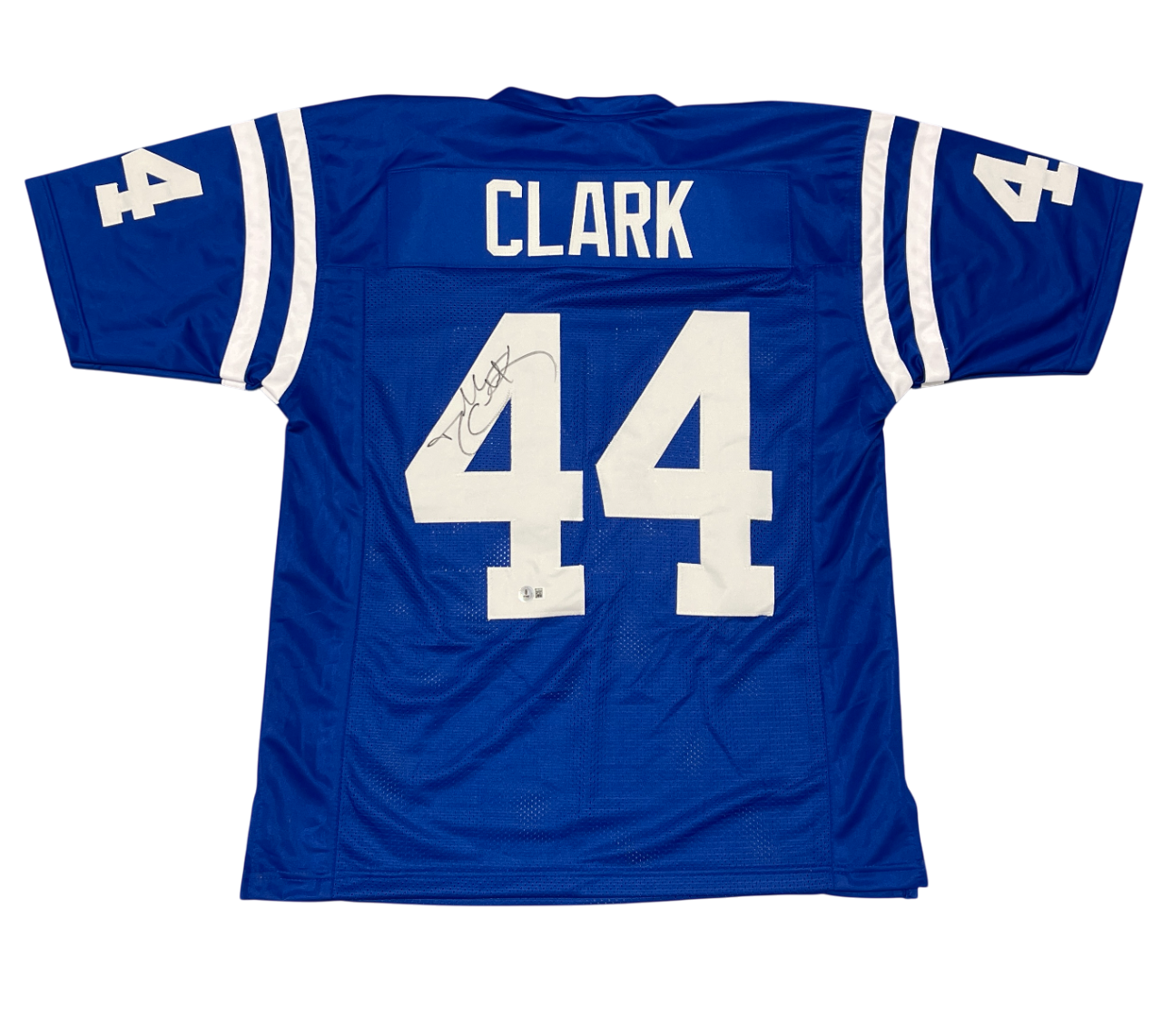 Dallas Clark Signed Indianapolis Colts Custom Jersey Beckett Witness BAS COA0