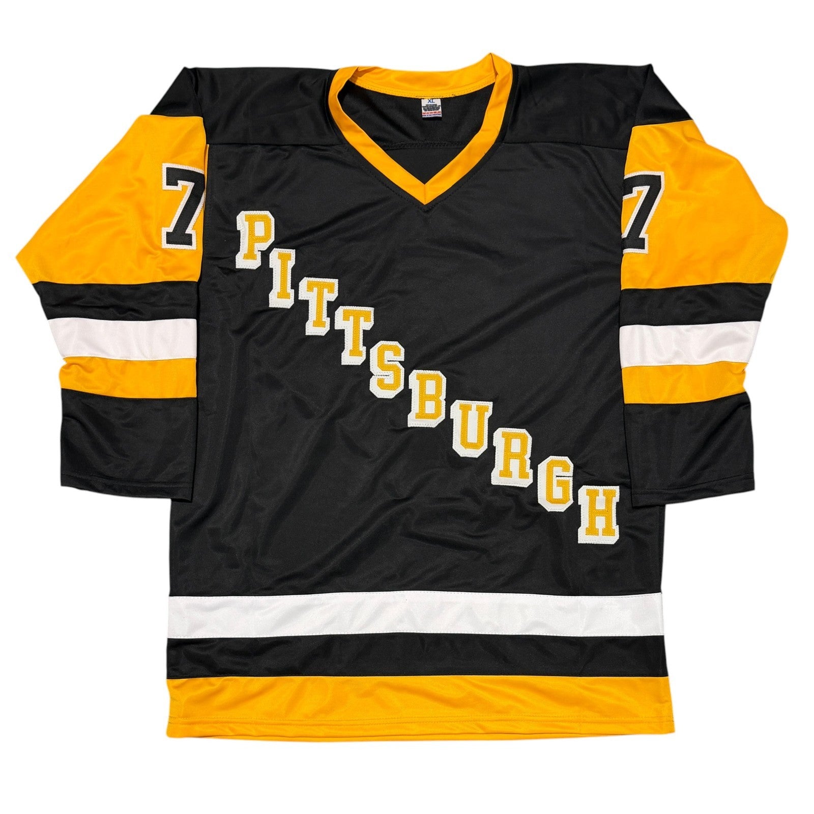 Joe Mullen Signed Pittsburgh Penguins Custom Jersey w/ HOF 2000 JSA Witness COA2