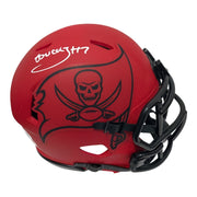 Bucky Irving Signed  Tampa Bay Buccaneers Rave Mini Helmet JSA Witness COA0