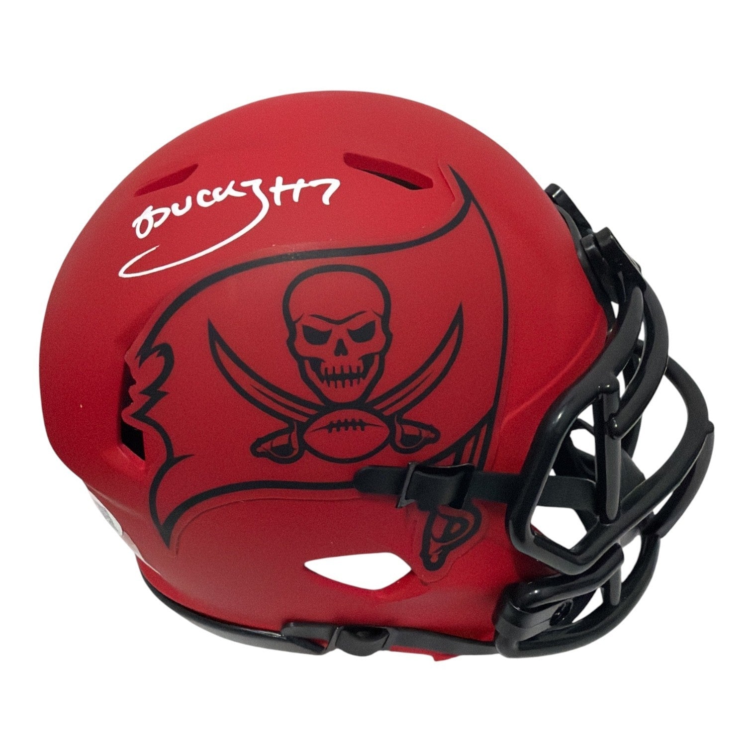 Bucky Irving Signed  Tampa Bay Buccaneers Rave Mini Helmet JSA Witness COA0