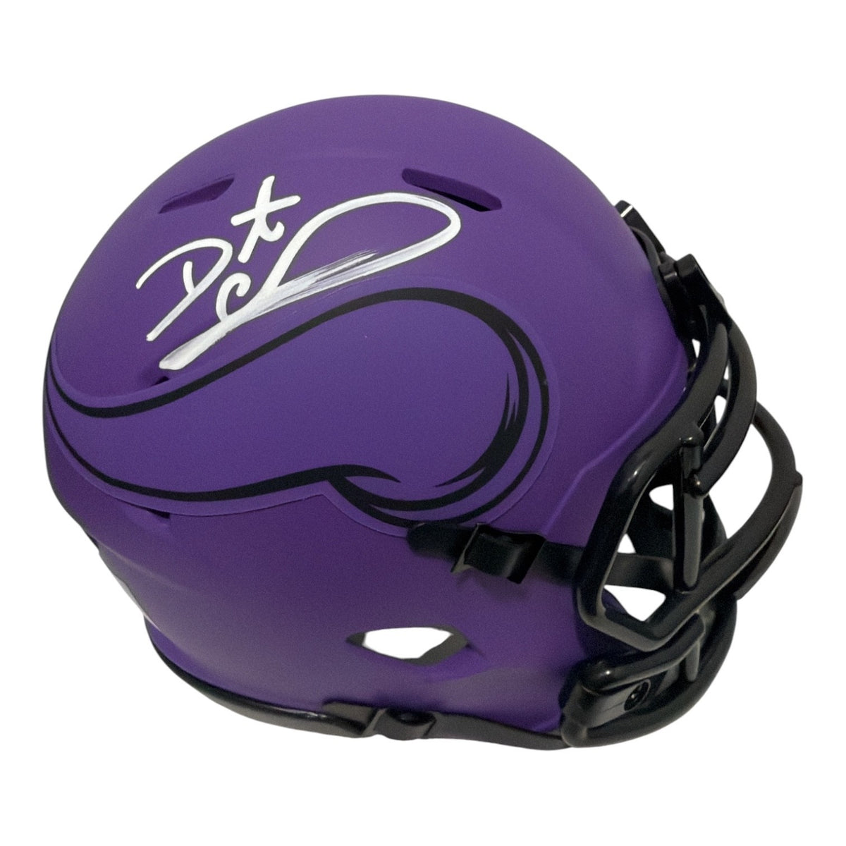 Daunte Culpepper Signed Minnesota Vikings Rave Mini Helmet JSA Witness COA0