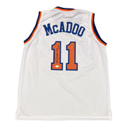 Bob McAdoo Signed New York Knicks Custom Jersey w/ HOF 2000 JSA Witness COA0