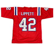 Ronnie Lippett Signed Patriots Custom Jersey w NEP ALL 80 Team Beckett W BAS COA0
