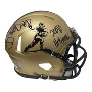 Troy Smith Signed Heisman Speed Mini Helmet w/ 2006 Heisman JSA Witness COA0