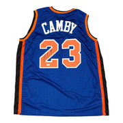 Marcus Camby Signed Autographed New York Knicks Custom Jersey JSA Witness COA0