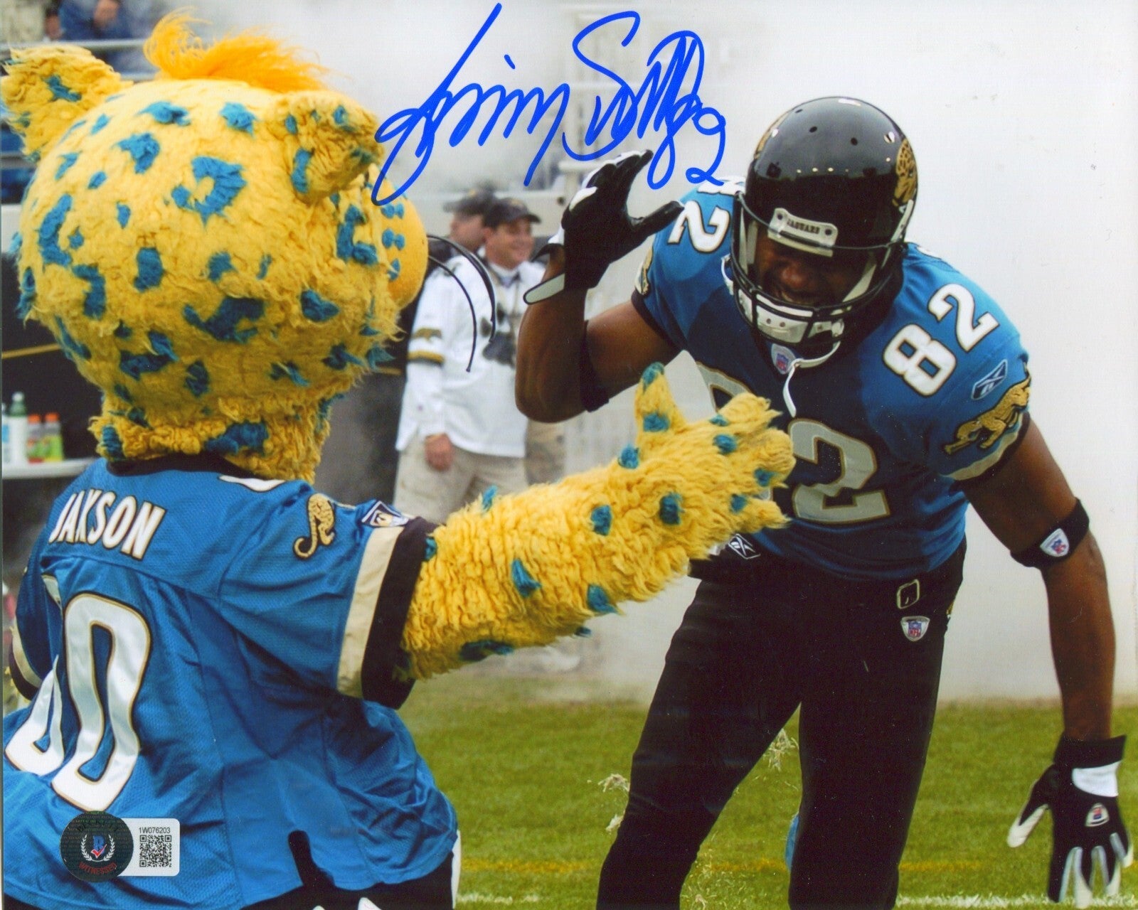 Jimmy Smith Signed Jacksonville Jaguars 8x10 Photo Beckett Witness BAS COA #20
