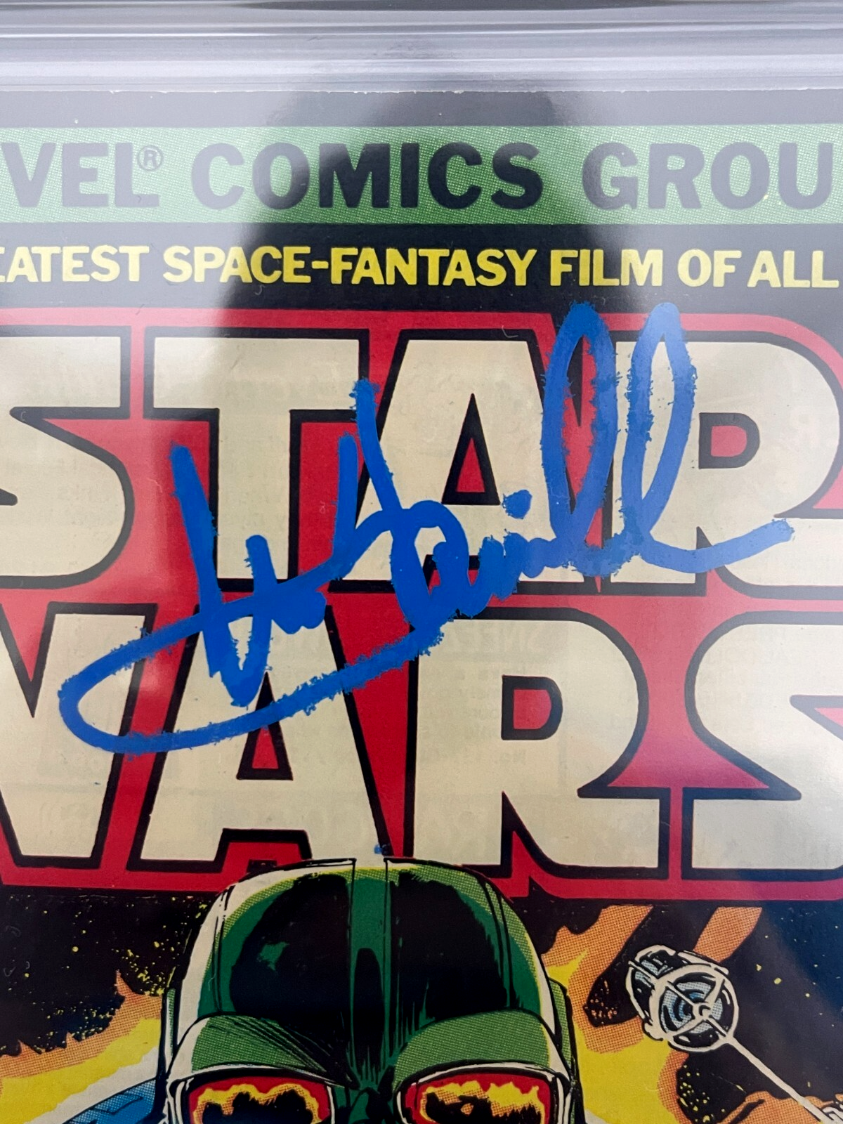 Mark Hamill Signed Autographed Marvel Star Wars #1 July 1977 Newsstand CGC 8.01