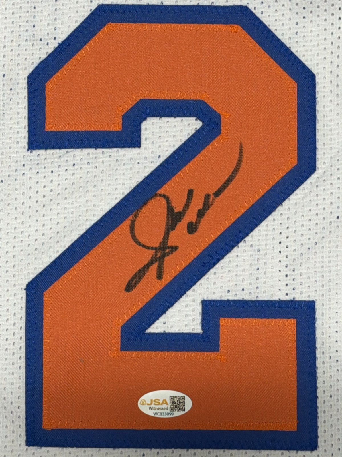 Gerald Wilkins Signed Autographed New York Knicks Custom Jersey JSA Witness COA1