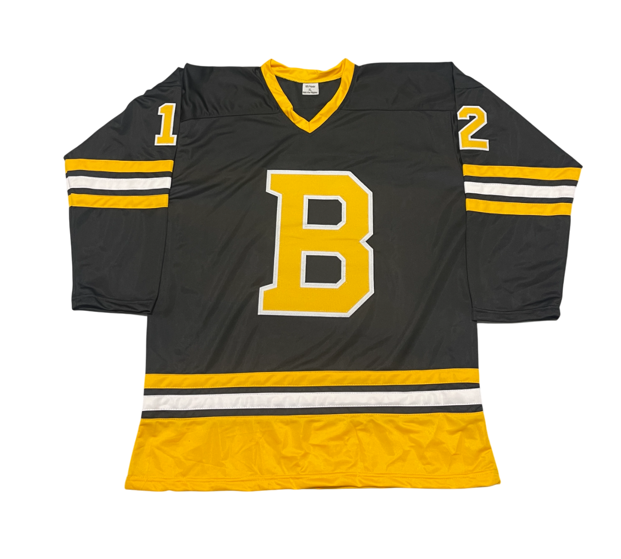 Adam Oates Signed Boston Bruins Custom Jersey w/ HOF 12 Beckett Witness BAS COA2