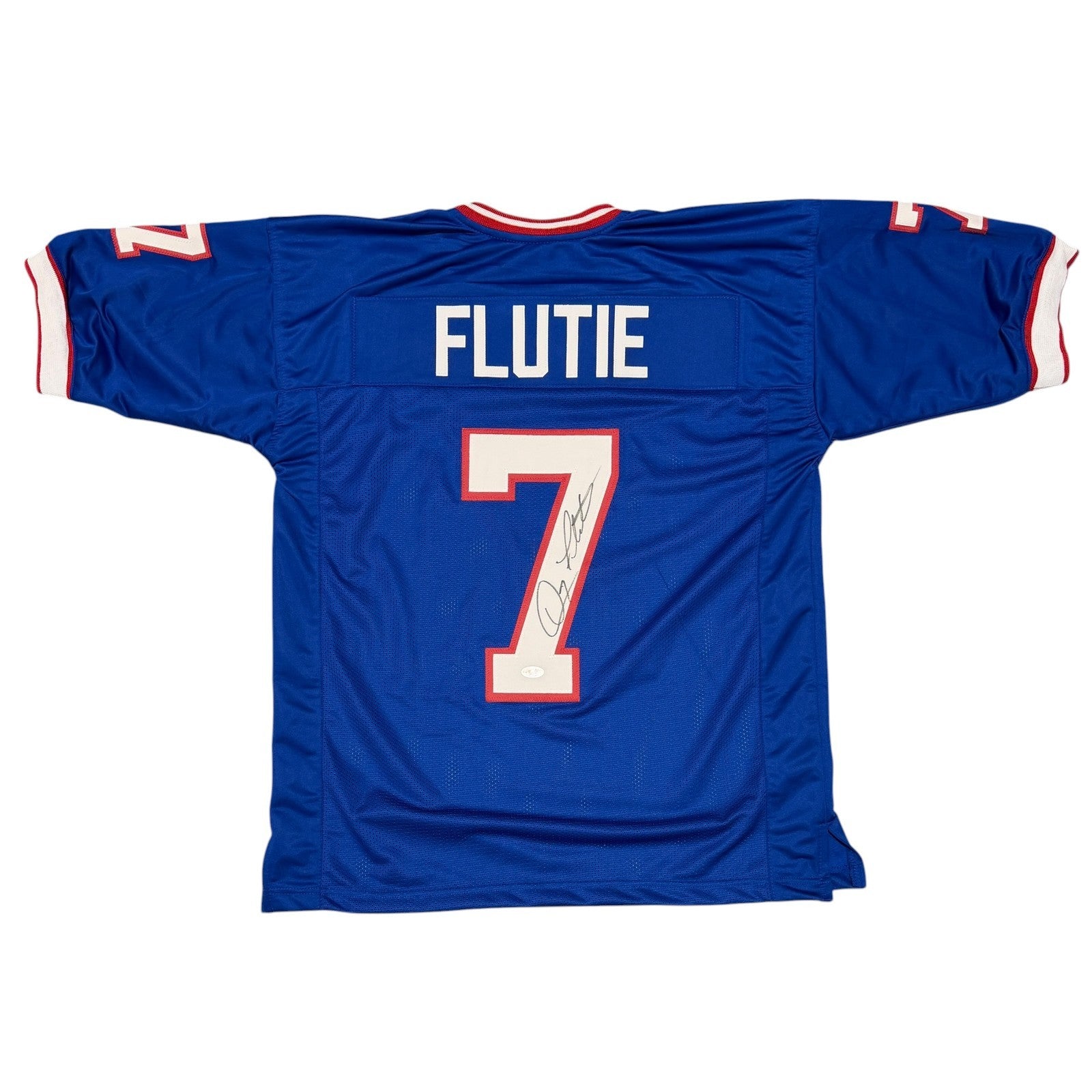 Doug Flutie Signed Autographed Buffalo Bills Custom Jersey JSA Witness COA0