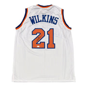 Gerald Wilkins Signed Autographed New York Knicks Custom Jersey JSA Witness COA0