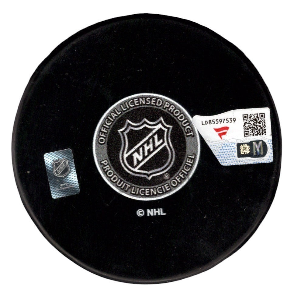 Sergei Bobrovsky Signed Autographed Florida Panthers Logo Puck Fanatics COA1
