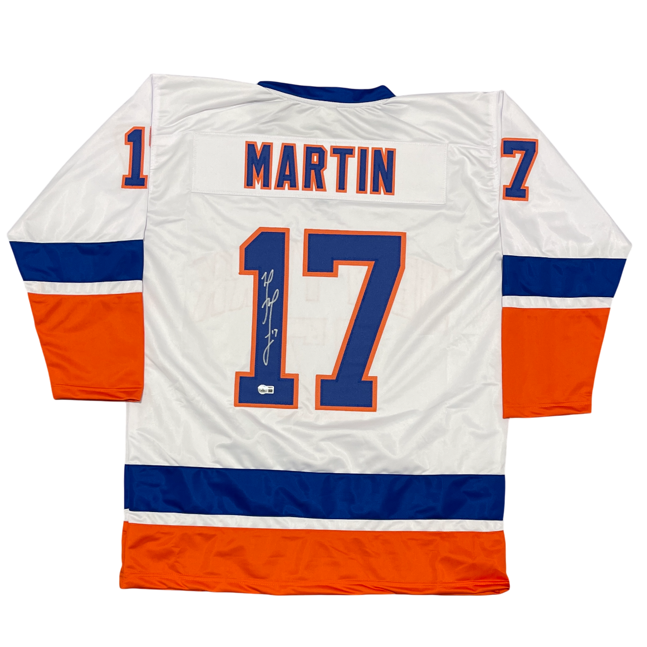 Matt Martin Signed New York Islanders Custom Jersey Beckett Witness BAS COA0