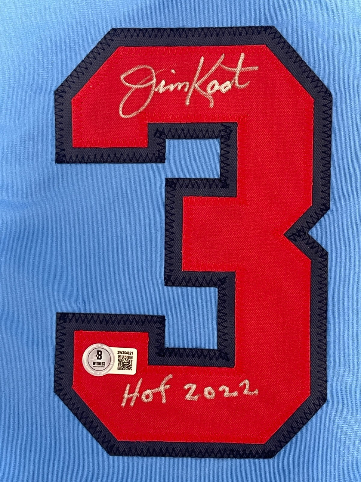 Jim Kaat Signed Minnesota Twins Custom Jersey w/ HOF 2022 Beckett Wit BAS COA1