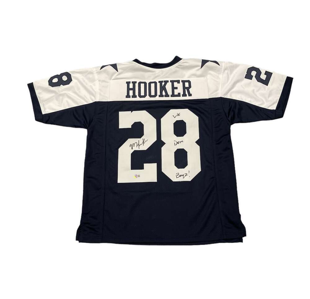 Malik Hooker Signed Cowboys TB Custom Jersey w/ We Dem Boyz! Beckett BAS COA0