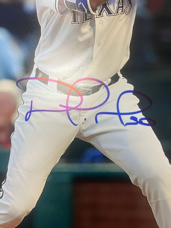 Nomar Mazara Signed Auto Autographed 16x20 Photo LSCM COA HOLO Texas Rangers PF1