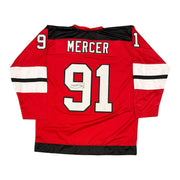Dawson Mercer Signed Autographed New Jersey Devils Custom Jersey JSA Witness COA0