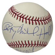 Anthony Michael Hall Signed Rawlings ROMLB Baseball JSA COA Whitey Ford A0