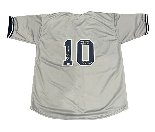 Chris Chambliss Signed Custom Jersey NY Yankees w/ 2x WS Walk off JSA COA0