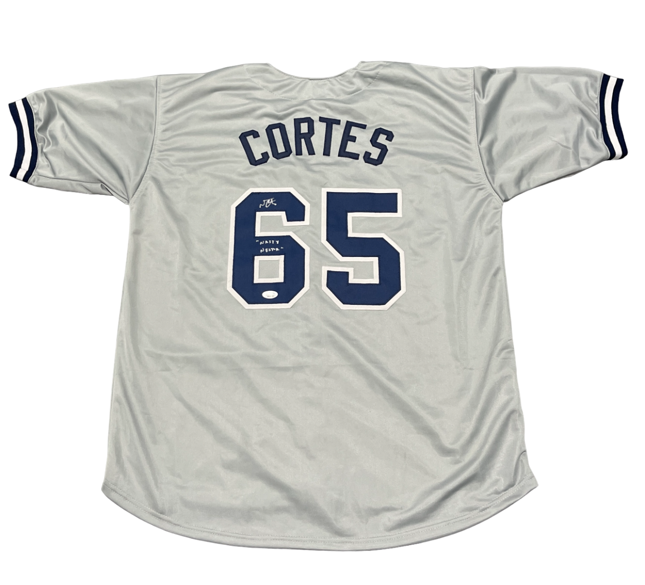 Nestor Cortes Signed New York Yankees Custom Jersey w/ Nasty Nestor JSA COA0