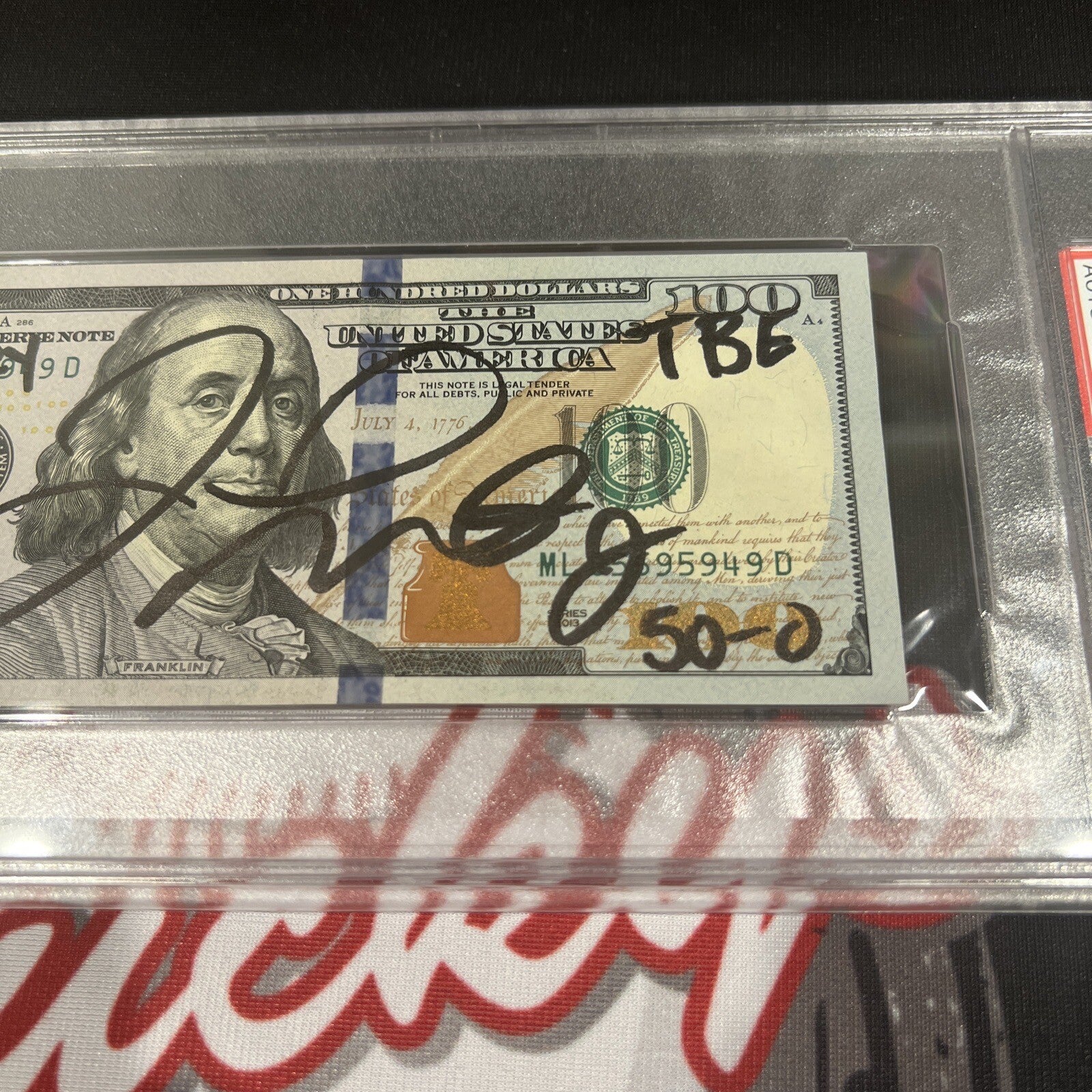 Floyd Mayweather Jr Signed $100 Bill US Currency x4 Inscriptions PSA 10 Auto M2