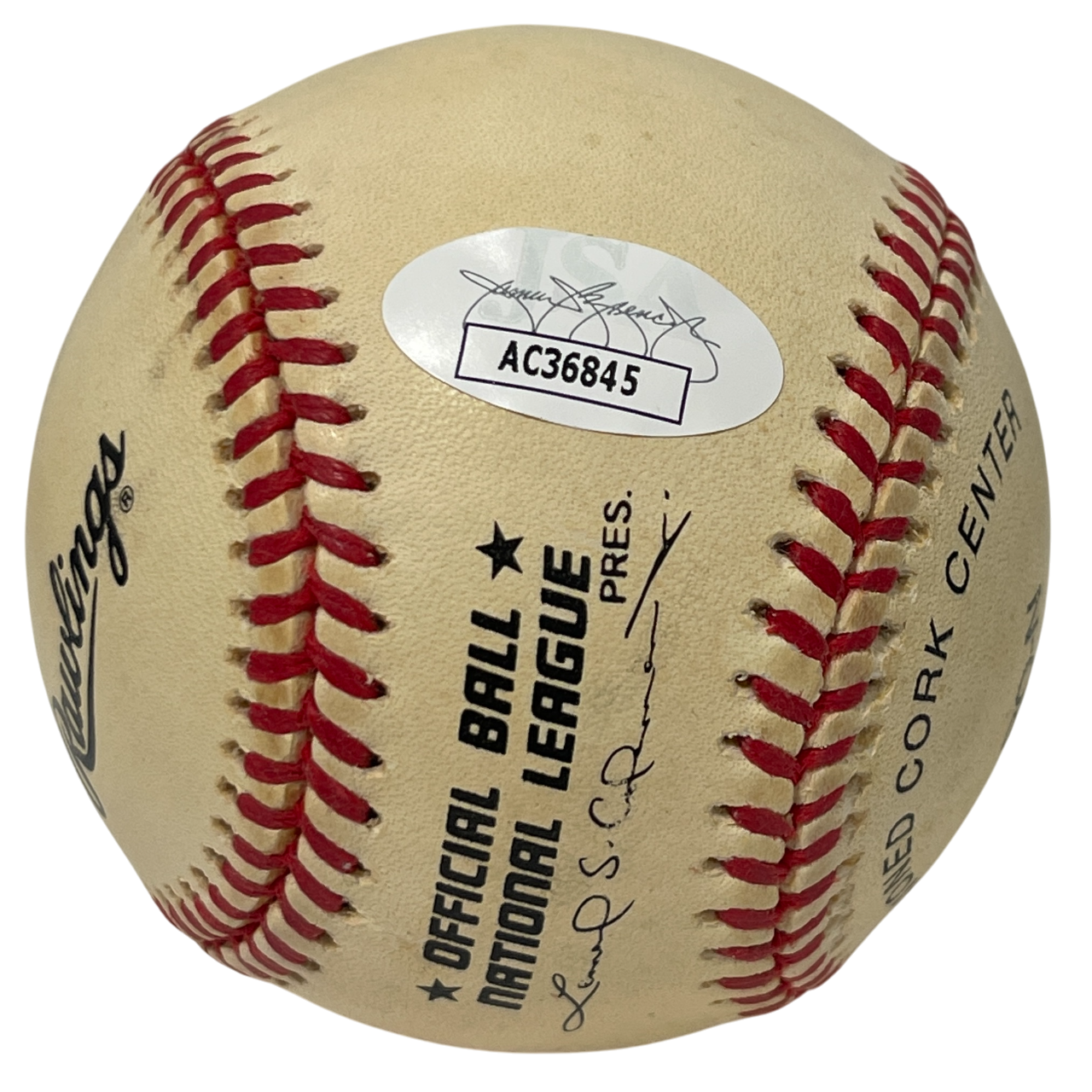 Mike Piazza Signed Rawlings National League Baseball New York Mets JSA COA I5