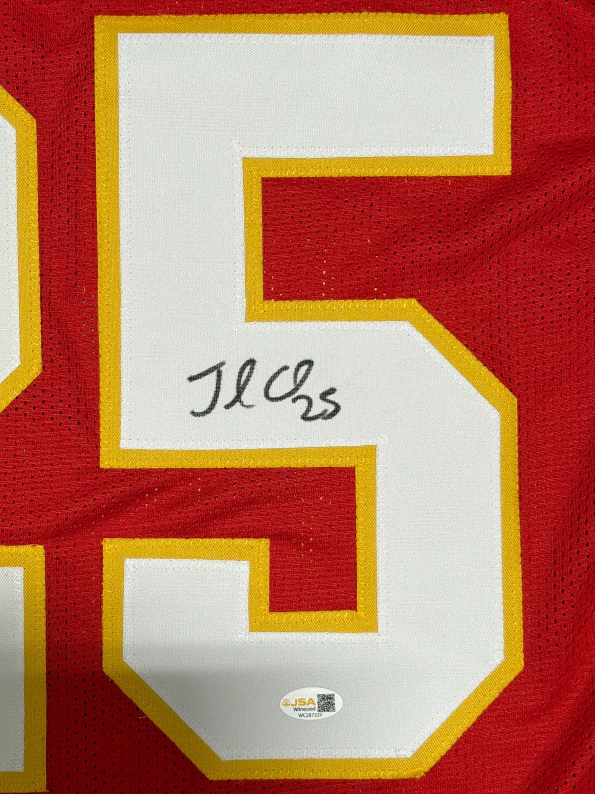Jamaal Charles Signed Kansas City Chiefs Custom Jersey JSA Witness COA2