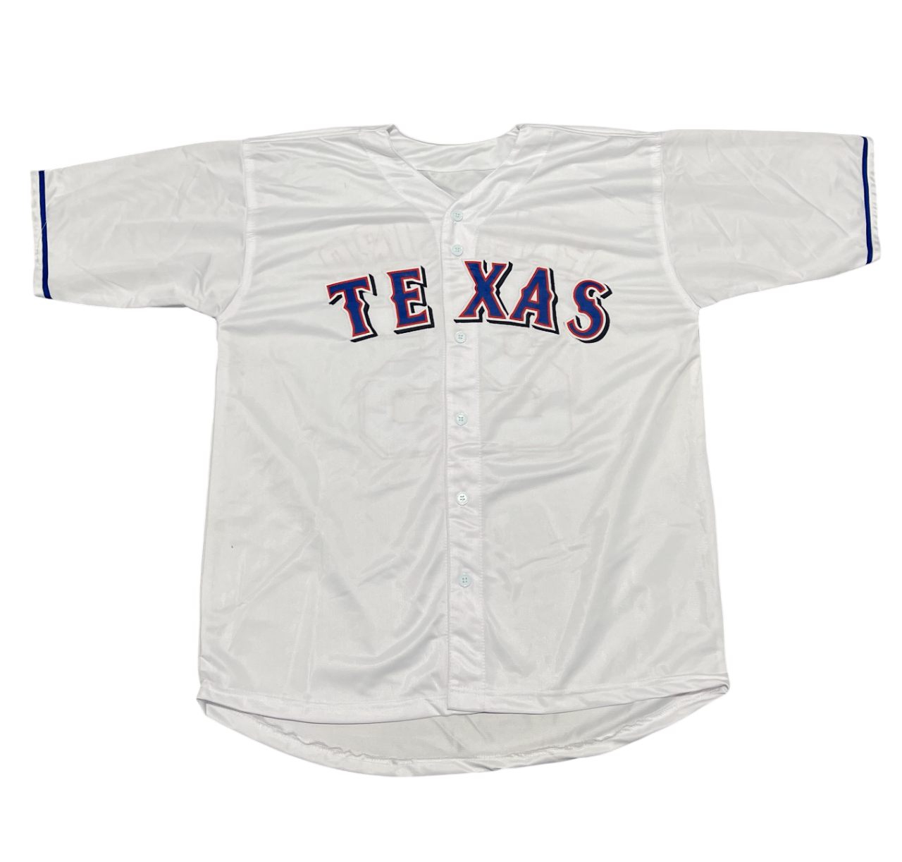 Rafael Palmeiro Signed Rangers Custom Jersey w/ 569 3020 Beckett Wit BAS COA2