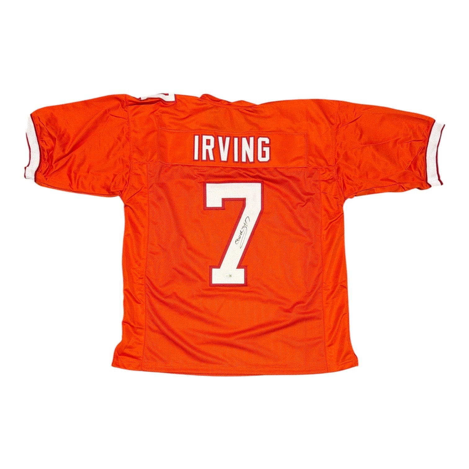 Bucky Irving Signed Tampa Bay Buccaneers Orange Custom Jersey JSA Witness COA0