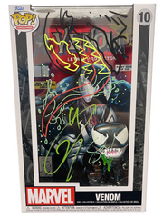 Tom Hardy Signed Venom Funko Pop Comic #10 w Sam De La Rosa Sketch BAS JSA COA B0