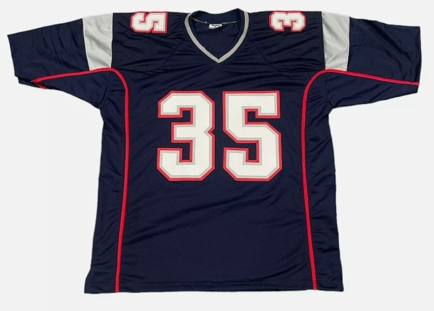 Patrick Pass Signed Patriots Custom Jersey w/ 3x SB Champ Beckett Wit BAS COA2