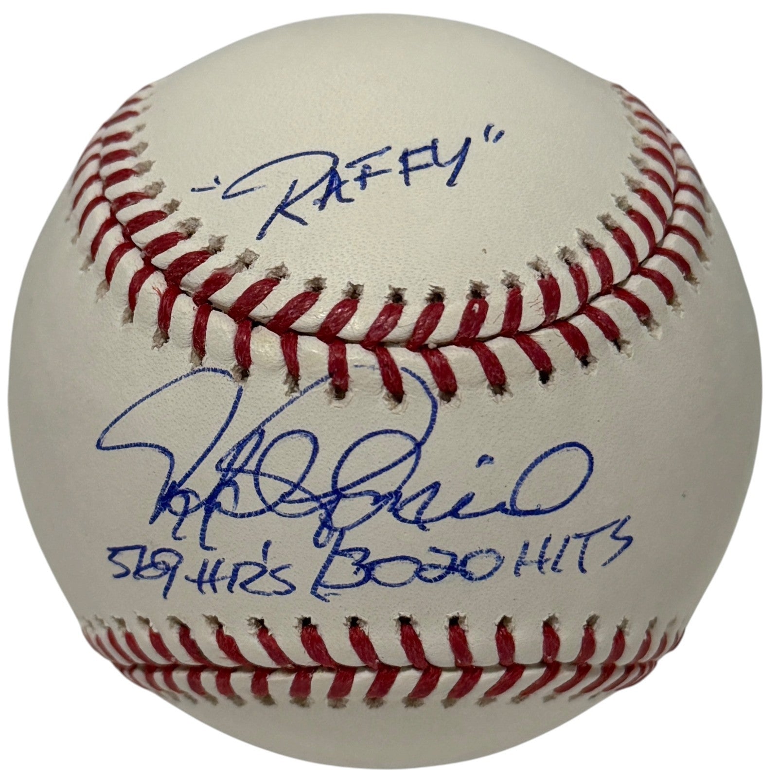 Rafael Palmeiro Signed Autographed ROMLB Baseball w/ 3 Insc JSA COA Rangers0