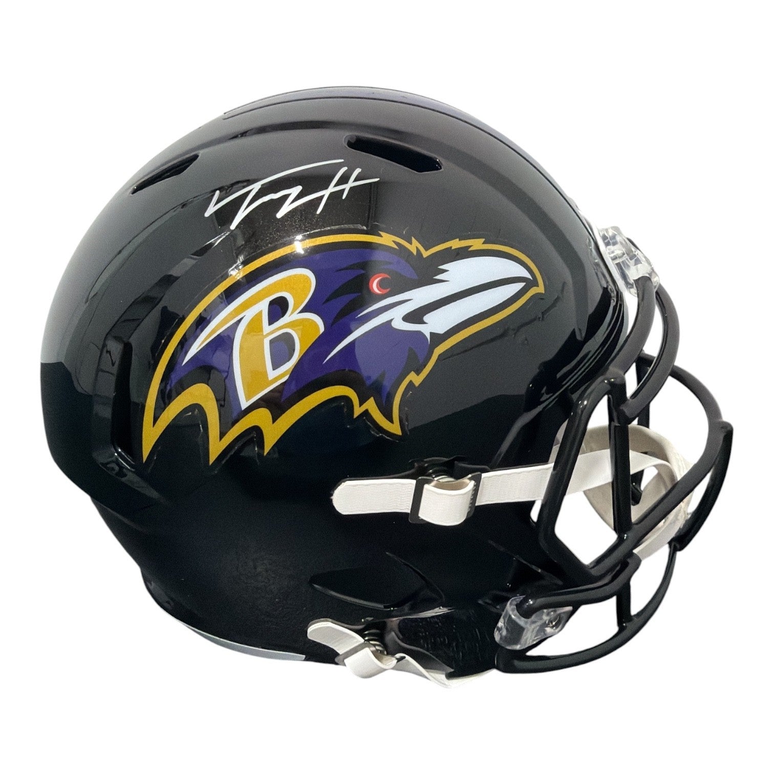 Trey Hendrickson Signed Ravens Speed FS Full Size Helmet JSA Witness COA0
