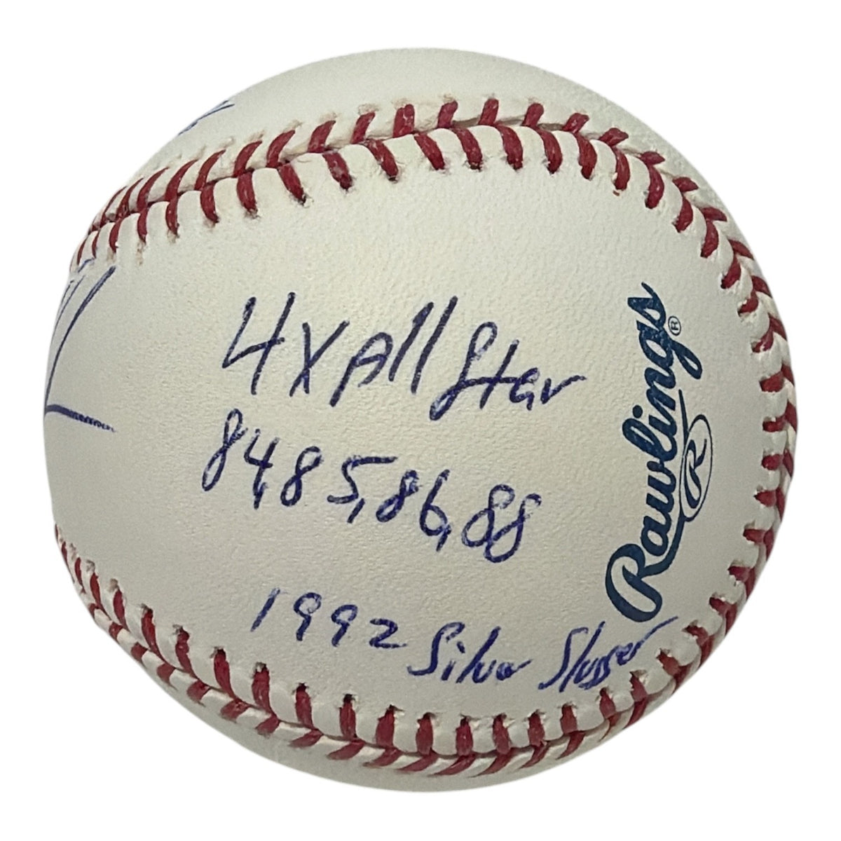 Doc Gooden Signed Autographed ROMLB Baseball w/ 8 Stat Insc JSA Witness COA4