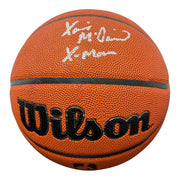 Xavier McDaniel Signed Wilson NBA Basketball w/ X-Man Insc. JSA Witness COA0