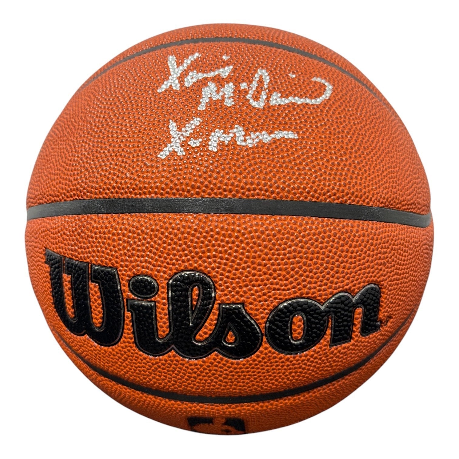 Xavier McDaniel Signed Wilson NBA Basketball w/ X-Man Insc. JSA Witness COA0