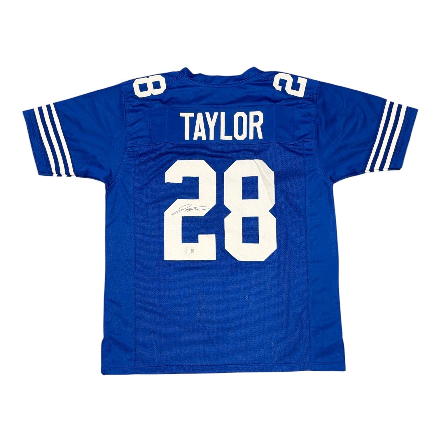 Jonathan Taylor Signed Indianapolis Colts Custom Jersey Beckett Witness BAS COA0
